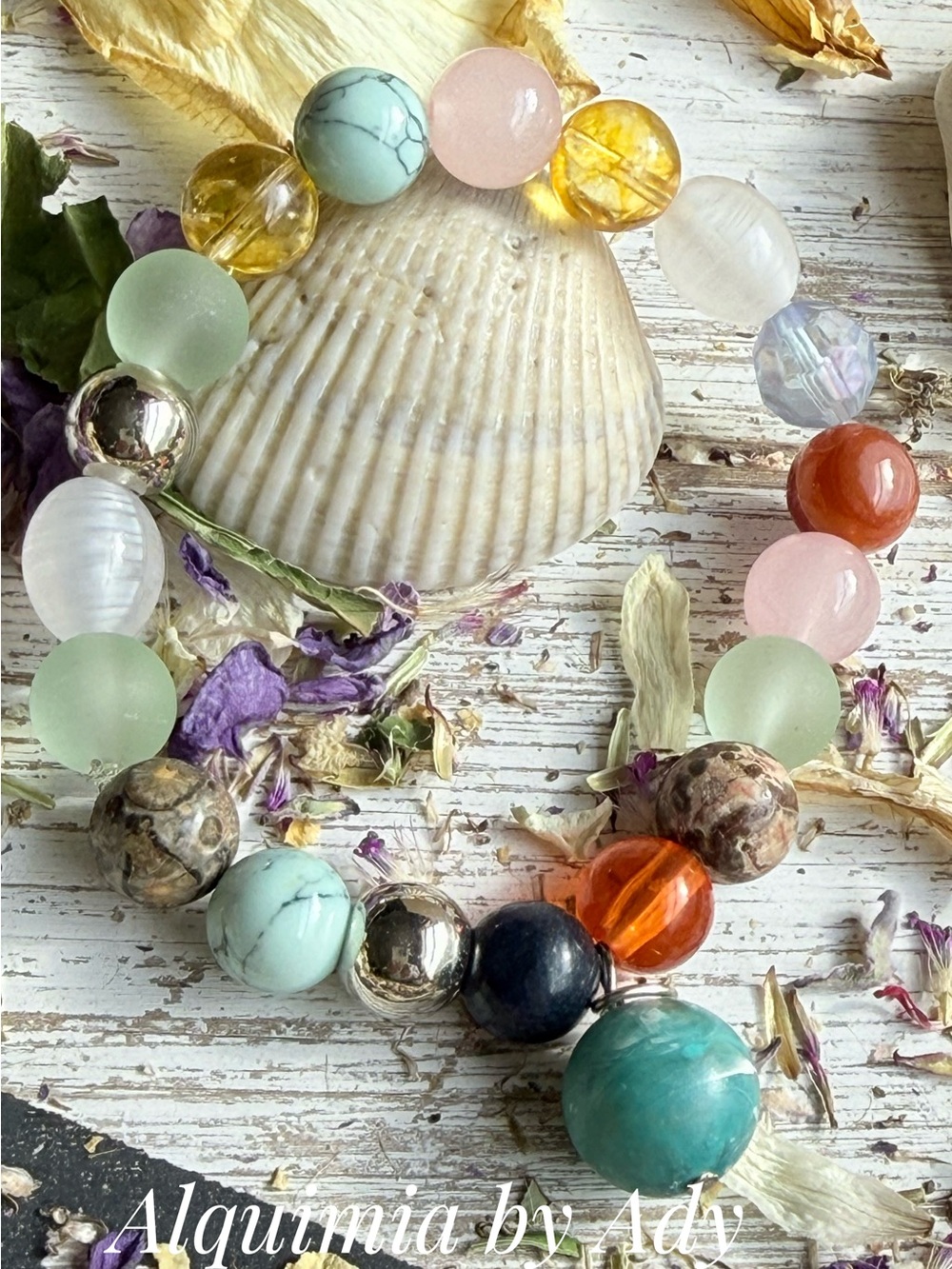 Gemstones 💎 Pastel & Jewel Tone Mixed Bead Bracelet